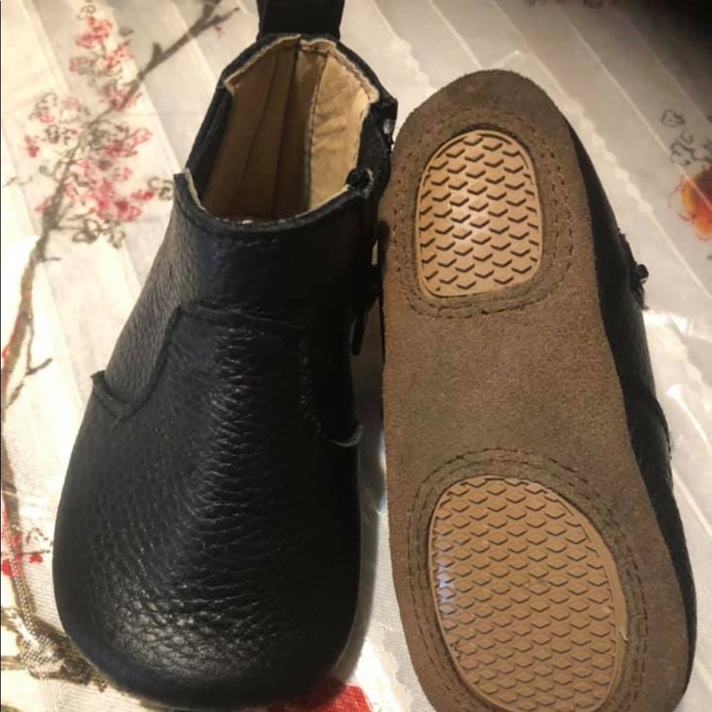 moccasin booties non slip soles